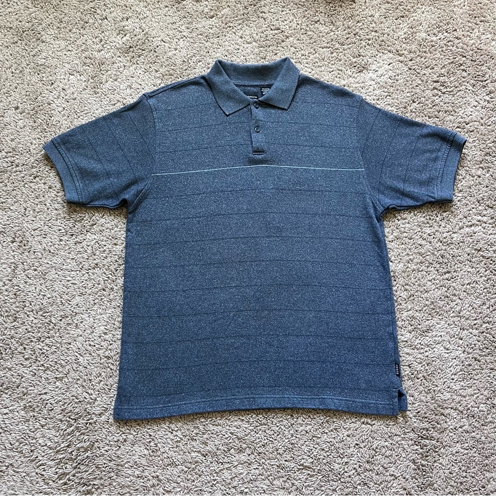 Arrow men’s gray blue short sleeve polo shirt